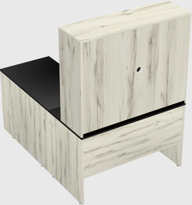 L-shaped office desk