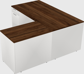 L-shaped office desk