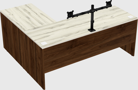 L-shaped office desk