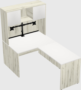 L-shaped office desk