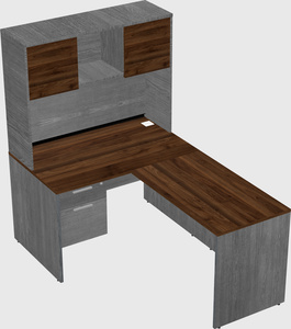 L-shaped office desk