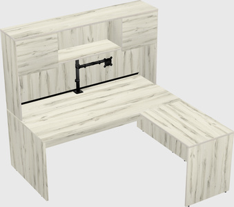L-shaped office desk