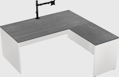 L-shaped office desk
