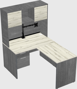 L-shaped office desk