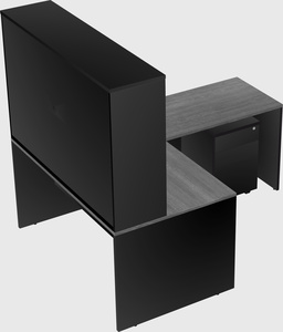 L-shaped office desk