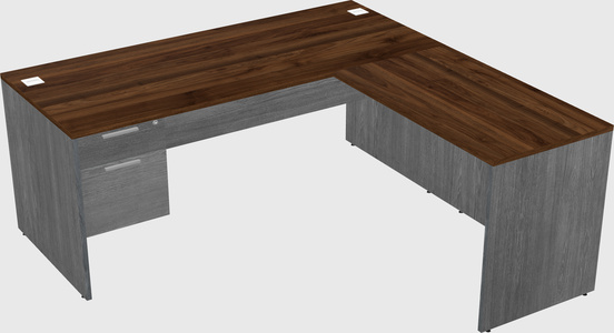 L-shaped office desk