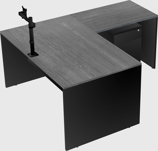 L-shaped office desk
