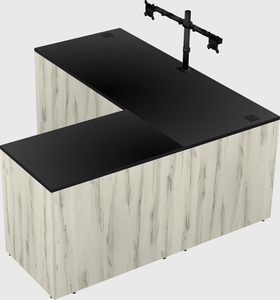 L-shaped office desk