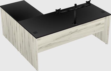 L-shaped office desk