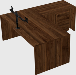 L-shaped office desk