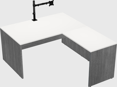 L-shaped office desk