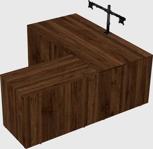 L-shaped office desk