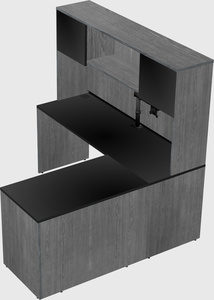 L-shaped office desk