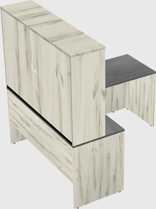 L-shaped office desk