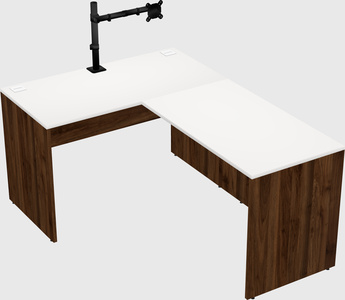 L-shaped office desk