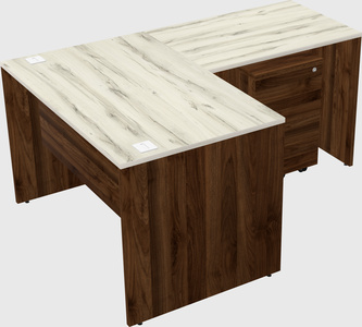 L-shaped office desk