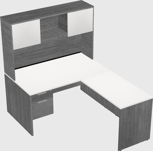 L-shaped office desk