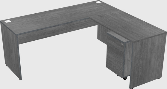L-shaped office desk