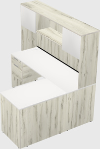 L-shaped office desk