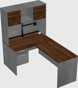 L-shaped office desk