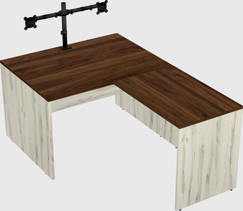 L-shaped office desk