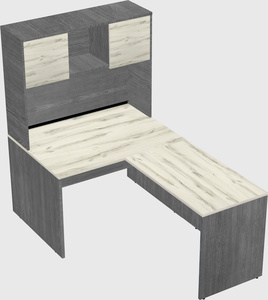 L-shaped office desk