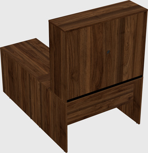 L-shaped office desk