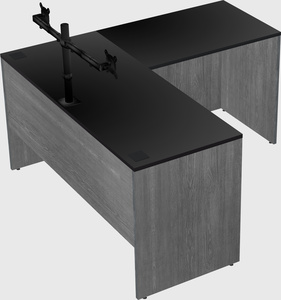 L-shaped office desk