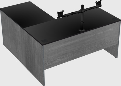 L-shaped office desk