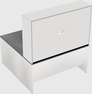 L-shaped office desk