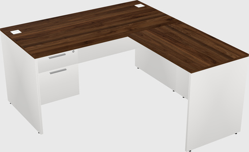 L-shaped office desk