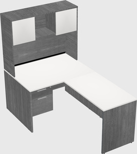 L-shaped office desk