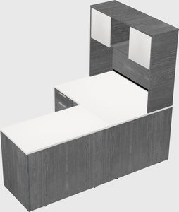 L-shaped office desk
