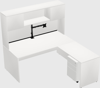 L-shaped office desk