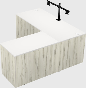 L-shaped office desk