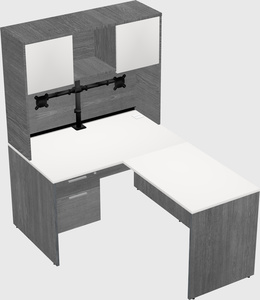 L-shaped office desk