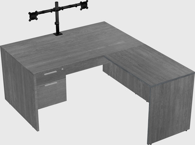 L-shaped office desk
