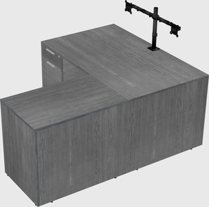 L-shaped office desk