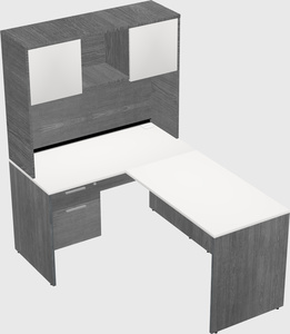 L-shaped office desk
