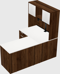 L-shaped office desk