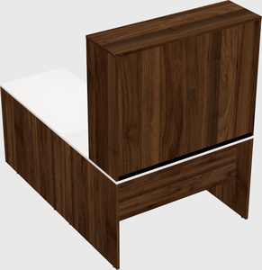 L-shaped office desk