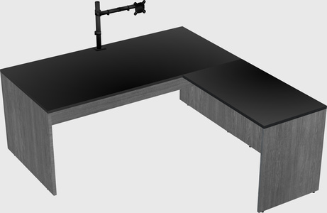 L-shaped office desk