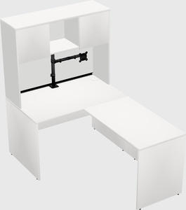L-shaped office desk