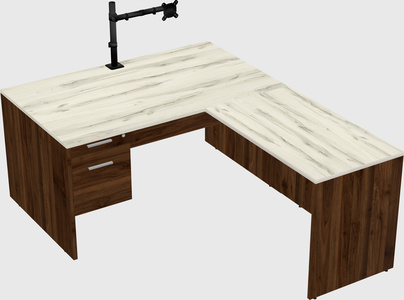 L-shaped office desk