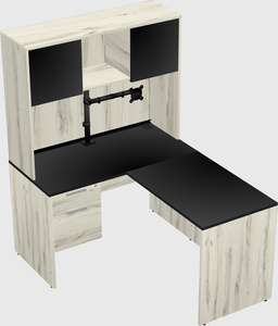 L-shaped office desk