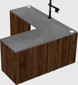 L-shaped office desk