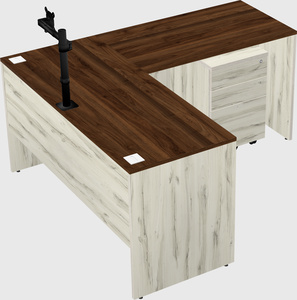 L-shaped office desk