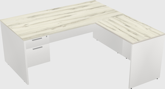 L-shaped office desk