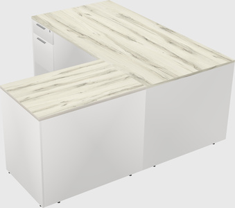L-shaped office desk