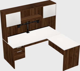 L-shaped office desk